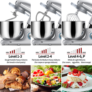 Robot de cuisine LDW-1520U Mélangeur <span class=keywords><strong>universel</strong></span> de cuisine Mélangeur de gâteau utilisé Robot de cuisine fonctionnel Mélangeur de nourriture robuste - Product Image 4