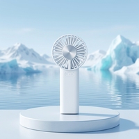 Ventilateurs portables USB rechargeables personnalisés à compresse froide, mini-ventilateurs électroniques de bureau en plastique, vente en gros
