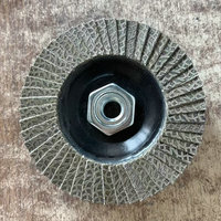 Disque à lamelles diamantées hybrides en métal de 4,5 pouces (115 mm) pour polissage et meulage, outils abrasifs