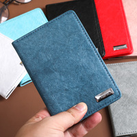 Portefeuille de voyage personnalisé avec logo, porte-passeport avec étiquette métallique, couverture pour passeport et cartes, portefeuille de passeport en tissu Tyvek de luxe