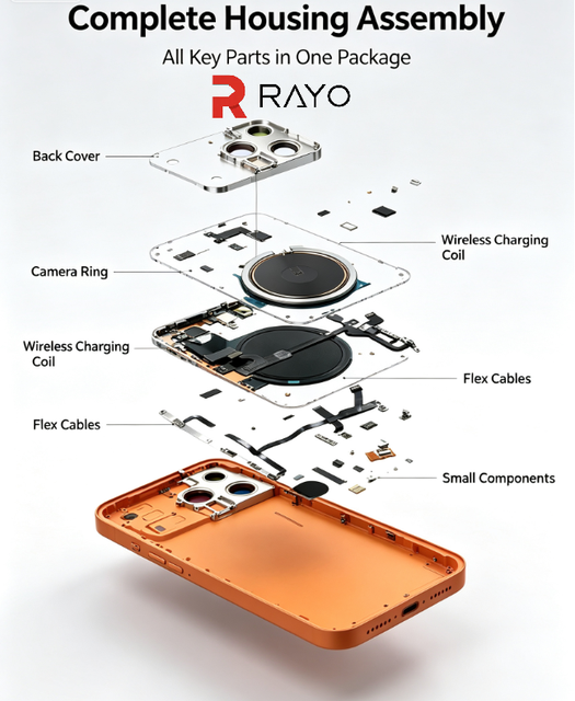Factory Wholesale Convert Back Cover Housing for iPhone 14 Pro Max Upgrade to 17 Pro Max Rear Battery Door Repair Parts