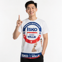 Kaos Promosi Grosir Harga Murah untuk Pria, Perlengkapan Kampanye Pemilu, Bahan Polyester