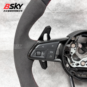 Volant sport en cuir et daim très populaire pour <span class=keywords><strong>Audi</strong></span> B9 A3 A4 A5 RS3 S4 RS5 S3 S5 A6 A7 A8 Q5 Q7 Q8 TT R8 S6 RS6 RS7 S7 B8 - Product Image 3