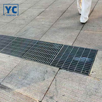Grille en acier galvanisé à chaud de qualité industrielle, prix d'usine, acier au carbone pour les systèmes de drainage, les toitures, les plateformes d'atelier en extérieur