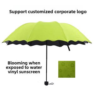 Ombrello con Bordi Arricciati ad Attivazione con Acqua, Protezione Solare e UV, Logo Personalizzabile - Product Image 3