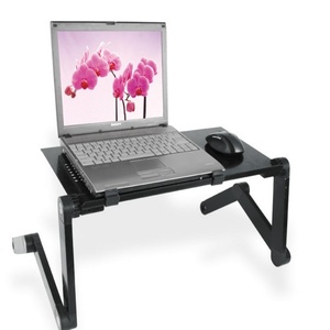 Escritorio pequeño y moderno para ordenador, mesa plegable de metal resistente, no requiere montaje, escritorio de escritura resistente para espacios pequeños, escuela y hotel - Product Image 4