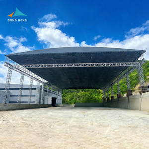 Custom Modern Electric Sliding Shelter Waterproof PVC Coated <strong>Fabric</strong> <strong>Canopy</strong> with PVC Coated Frame and Pulley System - Product Image 1