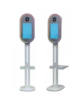 Machine de photomaton portable personnalisée de 15,6 pouces avec impression en libre-service en métal et verre trempé pour fêtes et salons professionnels