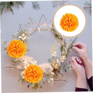 Artificial Marigold Flowers Silk Marigold Flower Head Artificial Carnation for Indian Weddings Indian Theme Diwali - Product Image 2