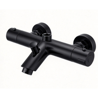 Robinet thermostatique mural moderne pour baignoire, en laiton chromé
