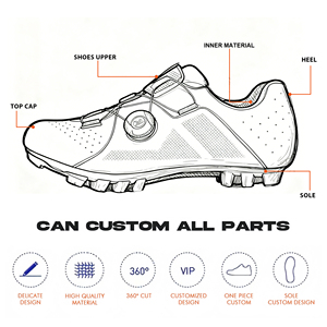 <span class=keywords><strong>Scarpe</strong></span> Professionali Personalizzate <span class=keywords><strong>da</strong></span> Ciclismo su Strada per Uomo, con Attacchi Autobloccanti per MTB, <span class=keywords><strong>Bici</strong></span> <span class=keywords><strong>da</strong></span> <span class=keywords><strong>Corsa</strong></span>, Mountain Bike, Piatte, Velocità, Invernali ed <span class=keywords><strong>Estive</strong></span> - Product Image 2