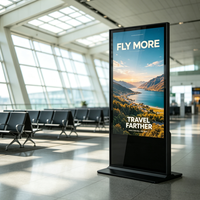 Kiosque numérique vertical tactile d'intérieur de 32 pouces, écran publicitaire LCD sur pied, personnalisable, SDK OEM disponible, 1 an