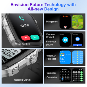 Người đàn ông của GPS ngoài trời thông minh đồng hồ 1.85 TFT màn hình tập thể dục Tracker có tính năng tập thể dục phong vũ biểu thời tiết dự báo Silicone Heart Rate - Product Image 5