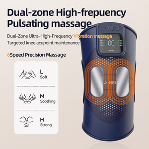 Amazon bestseller Portable Heated <b>Vibration</b> Elbow Shoulder Joint Pain Relief Massager <b>Wireless</b> Electric Knee Massager pad - Product Image 5