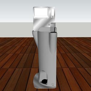 Lavabo Portatile in Plastica HDPE per Esterni, Senza Contatto, Mobile - Product Image 4