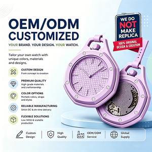 <span class=keywords><strong>Reloj</strong></span> Colgante Personalizado OEM ODM, Última Moda, Correa de Silicona, <span class=keywords><strong>Reloj</strong></span> de Bolsillo Analógico de Cuarzo, Correa de Cuero, Unisex - Product Image 1