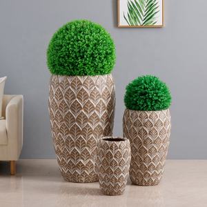 Jardin Décoration En Pierre Naturelle Cay Surface en Relief Fleur Pots Planteur - Product Image 3