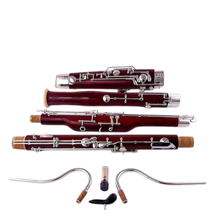 Basson à vent en bois, type à clés, clé Do, 17 clés en cupronickel, corps en érable, clés en cuivre-nickel, instruments à vent - Product Image 4