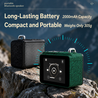 Mini-enceinte portable mignonne avec écran et subwoofer, haute qualité, très vendue pour l'intérieur ou l'extérieur