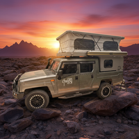 Ecocampor 2025, mini-camper compact pour camionnette, léger, avec grand lit, cuisine et douche, pour Ford Ranger et camionnettes, capacité 4 personnes