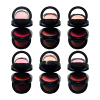 Fard à joues, illuminateur et poudre mate 3 en 1 à étiquette privée, poudre de perle pour le visage et les yeux, maquillage multifonctionnel