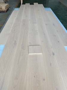 Suelo de Parqué de Madera de Roble Blanco Europeo, Multicapa, con Acabado UV Cepillado Blanco, <span class=keywords><strong>para</strong></span> Decoración de Interiores - Product Image 4