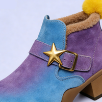 Bottes d'hiver respirantes pour femmes, nouvelle conception de luxe 2026, couleur dégradée assortie