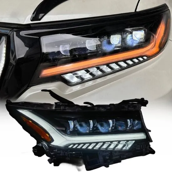 Lampe frontale de phare LED MX pour Toyota Land Cruiser PRADO 2018-2022 lampes de projecteur Angel Eye