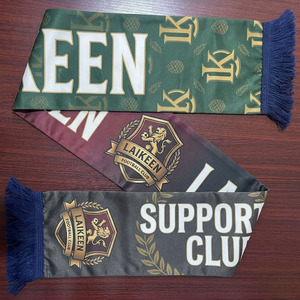 Écharpe de <span class=keywords><strong>football</strong></span> personnalisée avec logo imprimé, tissu polyester de haute qualité, écharpes pour supporters de l'équipe de rugby et de <span class=keywords><strong>football</strong></span> pour les événements sportifs - Product Image 1