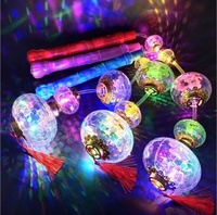 Ballons transparents à l'hélium, avec bâton, décorations de fête, d'anniversaire et de mariage, Ballons lumineux LED, Bobo, 10 pièces