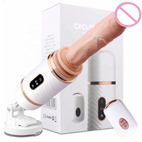 Beliebter Teleskop-Dildo-Vibrator mit Heizfunktion, Elektrisches Sexspielzeug für Weibliche Masturbation