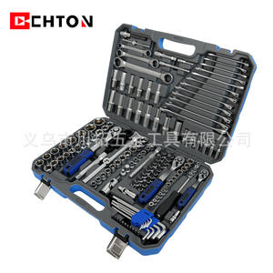 Jeu de douilles Chton 151 pièces, clé à cliquet 72 dents, acier au chrome-vanadium de qualité industrielle, kit d'outils de réparation automobile - Product Image 3