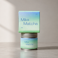 Boîte en fer blanc ronde personnalisée pour matcha, 30g 40g, qualité alimentaire, vide, argentée, pour café, matcha, thé, emballage en gros