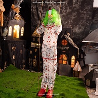 Nouvelles décorations d'araignées en plastique pour Halloween, pour maisons hantées et salles d'évasion, avec effets lumineux à induction électrique, pour usage intérieur
