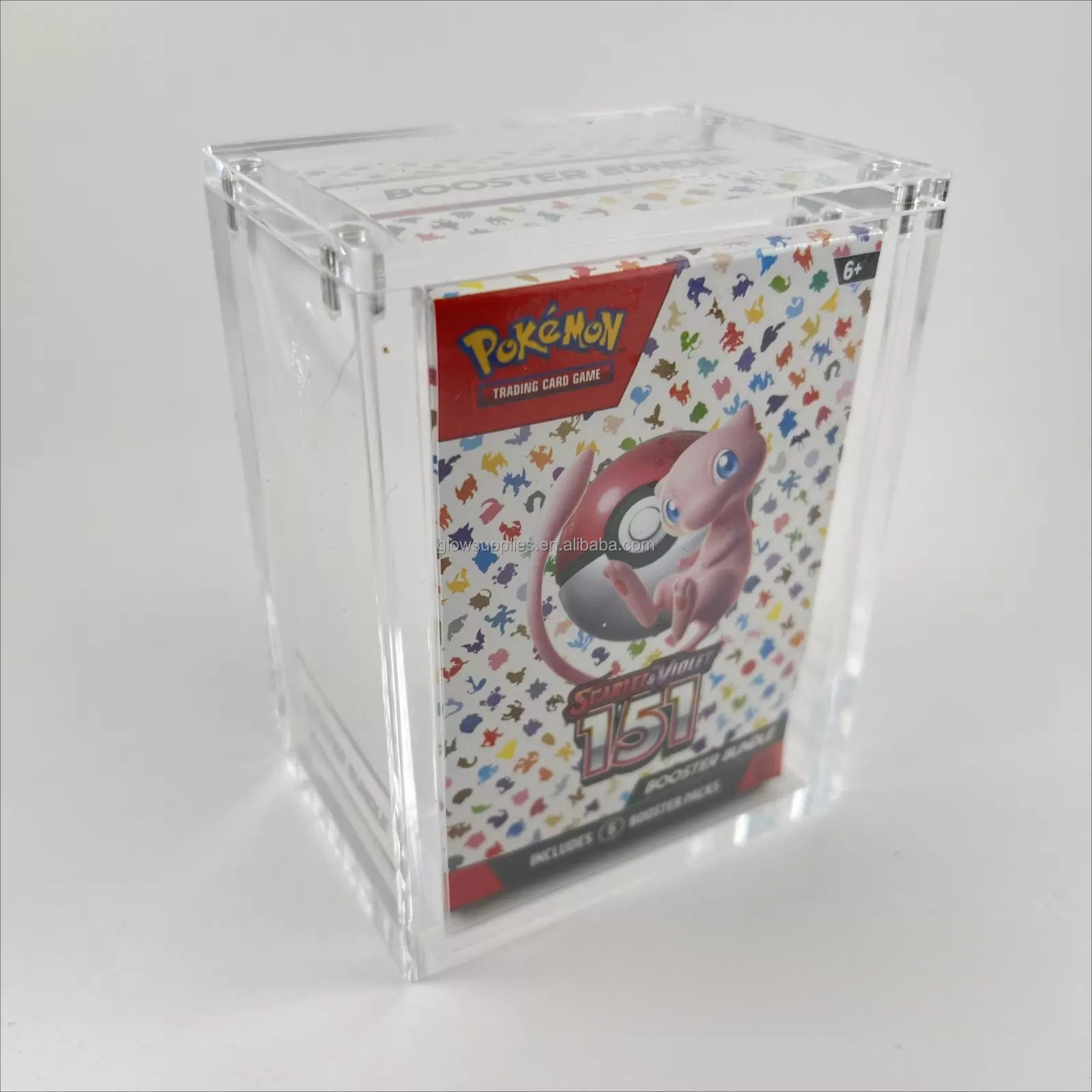 pokemon 151 booster display box Pokmon Bundle Acrylic Case With Magnetic Top 20 booster packs per booster box 7 cards per booster packThis product is imported from Japan Getting offered a 151 booster