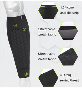 <span class=keywords><strong>Parastinchi</strong></span> da Calcio Elastici con Logo Personalizzato a Nido d'Ape Anti-Collisione in EVA Manicotto a Compressione Supporto per Gamba Protettivo - Product Image 3
