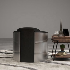 <span class=keywords><strong>Fauteuil</strong></span> d'appoint industriel style loft, <span class=keywords><strong>fauteuil</strong></span> Tomcat rembourré, <span class=keywords><strong>fauteuil</strong></span> en cuir beige, <span class=keywords><strong>fauteuil</strong></span> <span class=keywords><strong>aviateur</strong></span> <span class=keywords><strong>noir</strong></span> - Product Image 3