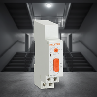 RELETEK AC220V-240V 50/60HZ, RS-TSL pengendali lampu Relay Delay waktu tangga miniatur dapat disesuaikan