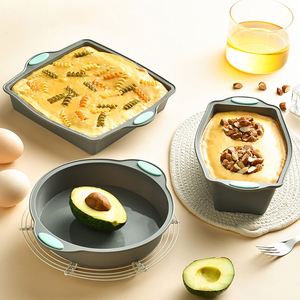 Moule à gâteau rond et carré en silicone antiadhésif à démoulage facile, outils de pâtisserie personnalisés, faible MOQ - Product Image 1
