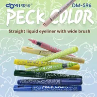 Ensemble de stylos marqueurs d'art en plastique à pointe souple imperméable, encre liquide directe, double face, surligneur