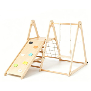 Gimnasio de escalada para niños, estructura de escalada de madera, triángulo de escalada para niños, juguete de escalada para interiores, estructuras de escalada para niños - Product Image 1
