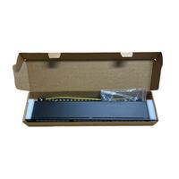 Panel Patch Cat6 FTP 19 Inci 24 Port 1U Dapat Dipasang di Rak RJ45 Keystone Coupler Braket Jaringan Logam Tahan Lama Hitam CE ROHS