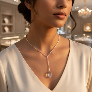 Collier en argent avec pendentif en perle, tendance bohème, classique, chaînes religieuses pour femmes, cadeau chrétien - Product Image 3