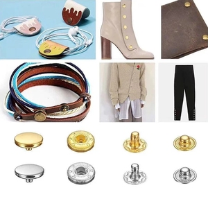 8/10/12. Nút chụp 5/15mm + công cụ cài đặt nút Snaps bạc/đồng/Đen/Vàng đinh tán bằng da quần áo khóa kim loại - Product Image 6