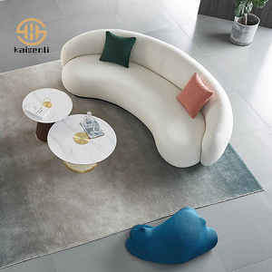 Ensemble de canapés KSL de style nordique moderne à vendre, meubles de salon pour auberge, canapé incurvé en <span class=keywords><strong>tissu</strong></span> éponge haute densité pour hôtel, villa - Product Image 1