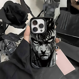 Coque de téléphone en TPU avec personnage d'anime <span class=keywords><strong>manga</strong></span> intense, peinture UV, noir mat, antichoc, anti-traces de doigts pour les modèles 17/16/15/14 - Product Image 6