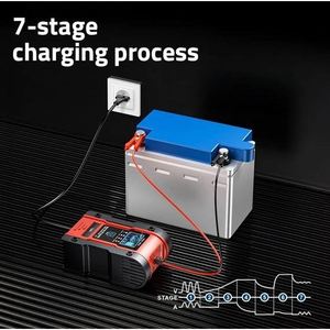 เครื่องชาร์จแบตเตอรี่อัจฉริยะ 12V-24V 6A-3A จอแสดงผลดิจิตอลสำหรับรถยนต์รถบรรทุกรถจักรยานยนต์ - Product Image 5