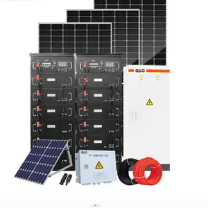 Sistem tenaga surya Plug and Play, Bank baterai sistem tenaga surya off Grid 100kWh 300kWh