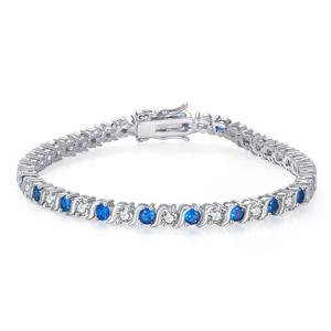 Aivenchy Unisex 17cm Pulseras DE TENIS chapadas en rodio Cadenas de circón de corte ovalado Accesorios de moda Pulsera de mujer - Product Image 3