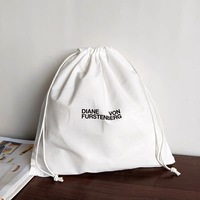 Prix usine 100% coton robuste hôtel blanchisserie sac à poussière toile coton cordon chaussures sacs tissu sac à poussière pour chaussures